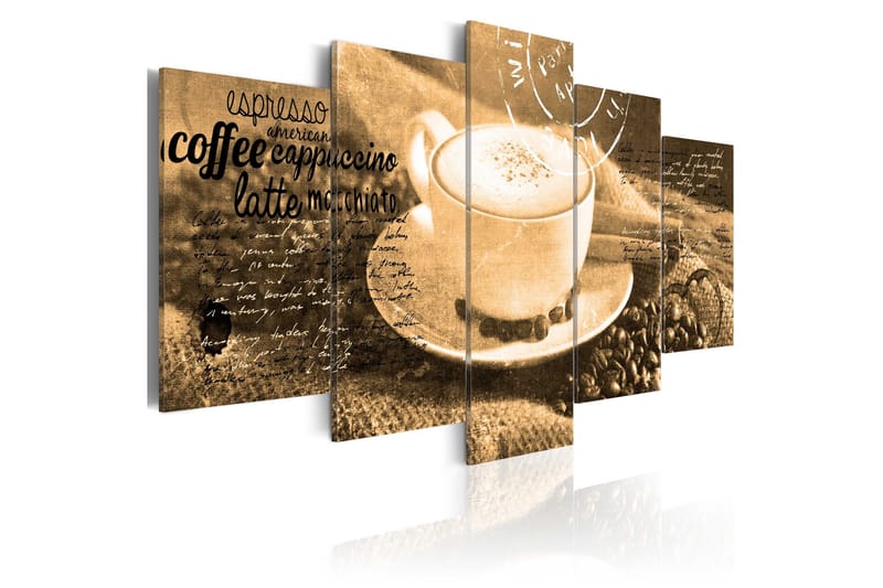 Taulu Coffe Espresso Cappuccino Latte Machiato 200x100, Artgeist sp. z o. o.