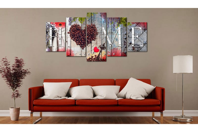 Taulu Coffee Heart 200x100 - Artgeist sp. z o. o. - Sisustustuotteet - Taulu & taide - Canvas-taulu