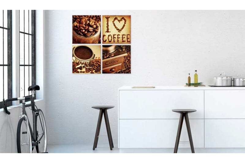 Taulu Coffee Pleasant Moments 60x60 - Artgeist sp. z o. o. - Sisustustuotteet - Taulu & taide - Canvas-taulu
