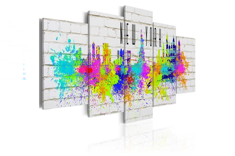 Taulu Colorful New York 100x50 - Artgeist sp. z o. o. - Sisustustuotteet - Taulu & taide - Canvas-taulu