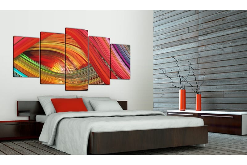 Taulu Colorful Strips Abstraction 100x50 - Artgeist sp. z o. o. - Sisustustuotteet - Taulu & taide - Canvas-taulu