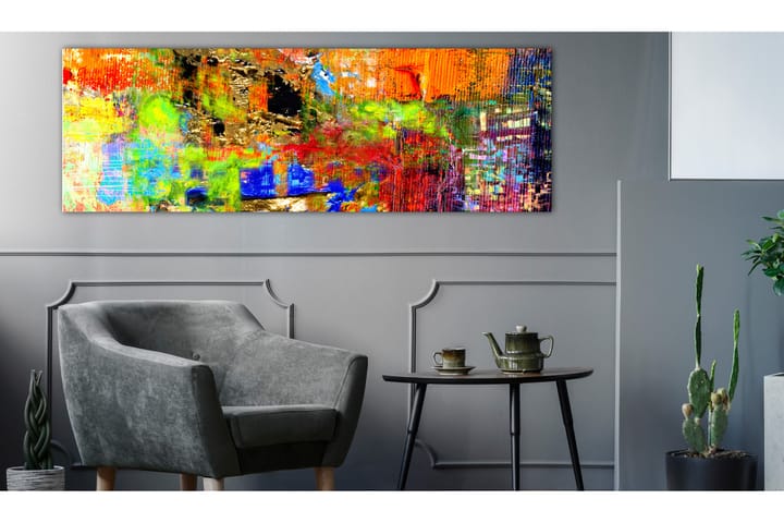 Taulu Colourful Abstraction (1 Part) Narrow 150x50 - Artgeist sp. z o. o. - Canvas-taulu - Seinäkoristeet