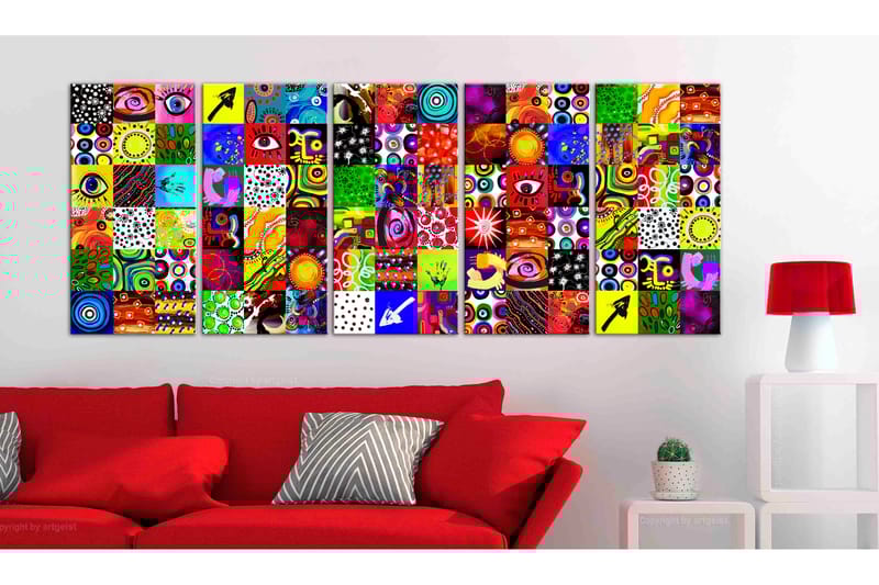 Taulu Colourful Abstraction 200x80 - Artgeist sp. z o. o. - Sisustustuotteet - Taulu & taide - Canvas-taulu