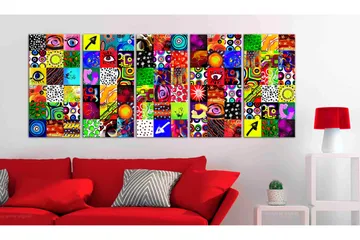 Taulu Colourful Abstraction 200x80 - Artgeist sp. z o. o. - Sisustustuotteet - Taulu & taide - Canvas-taulu