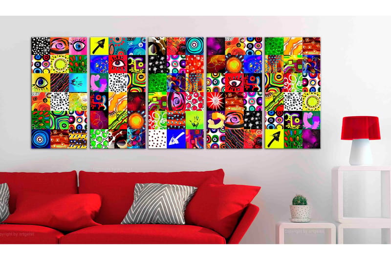 Taulu Colourful Abstraction 200x80 - Artgeist sp. z o. o. - Sisustustuotteet - Taulu & taide - Canvas-taulu