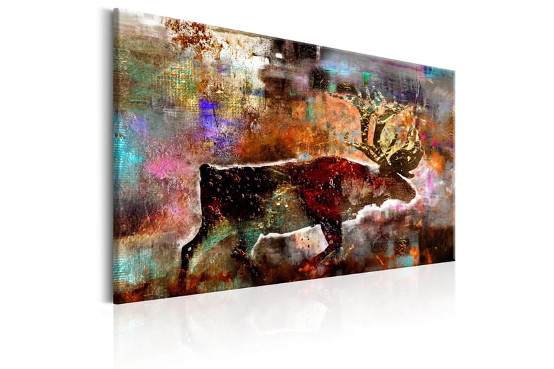 Taulu Colourful Caribou 90x60 - Artgeist sp. z o. o. - Sisustustuotteet - Taulu & taide - Canvas-taulu