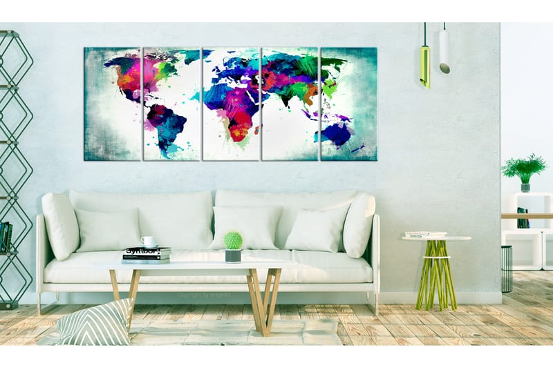 Taulu Colourful Chaos 200x80 - Artgeist sp. z o. o. - Sisustustuotteet - Taulu & taide - Canvas-taulu