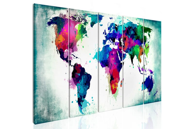 Taulu Colourful Chaos 225x90 - Artgeist sp. z o. o. - Sisustustuotteet - Taulu & taide - Canvas-taulu