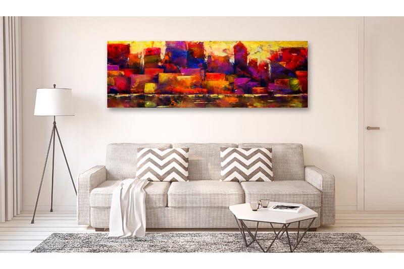 Taulu Colourful City Skyline 120x40 - Artgeist sp. z o. o. - Sisustustuotteet - Taulu & taide - Canvas-taulu