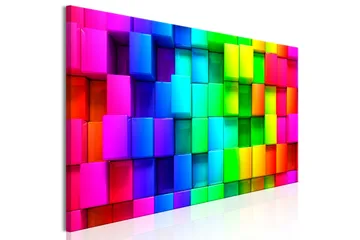 Taulu Colourful Cubes (1 Part) Narrow 150x50 - Artgeist sp. z o. o. - Sisustustuotteet - Taulu & taide - Canvas-taulu