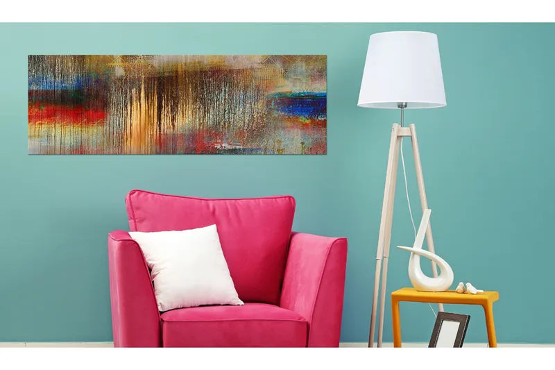Taulu Colourful Rainstorm 150x50 - Artgeist sp. z o. o. - Sisustustuotteet - Taulu & taide - Canvas-taulu