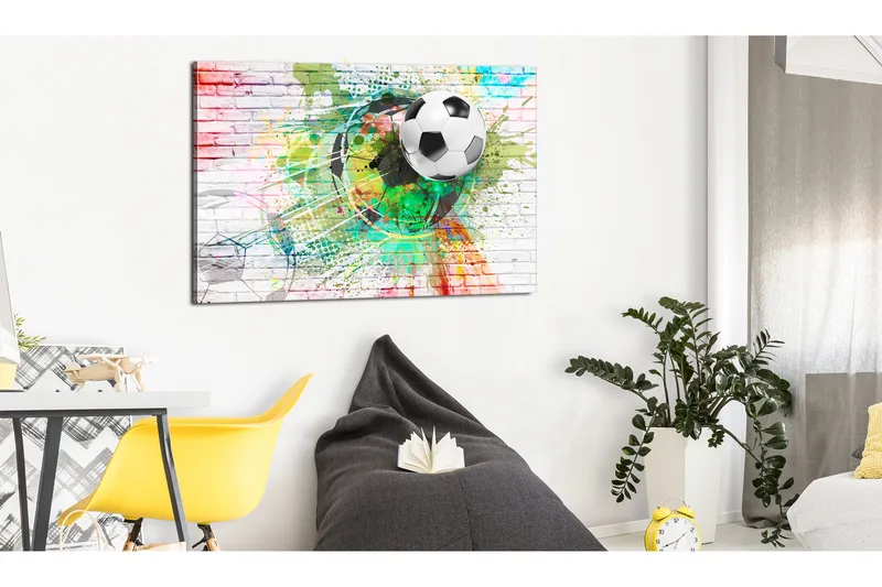 Taulu Colourful Sport (Football) 90x60, Artgeist sp. z o. o.