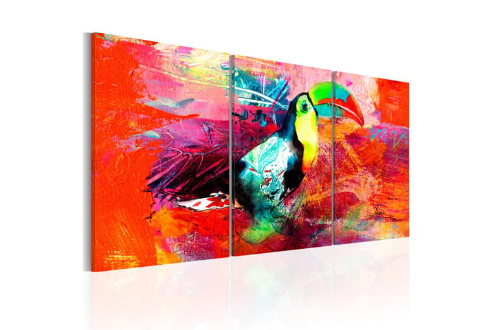 Taulu Colourful Toucan 120x60 - Artgeist sp. z o. o. - Canvas-taulu - Seinäkoristeet