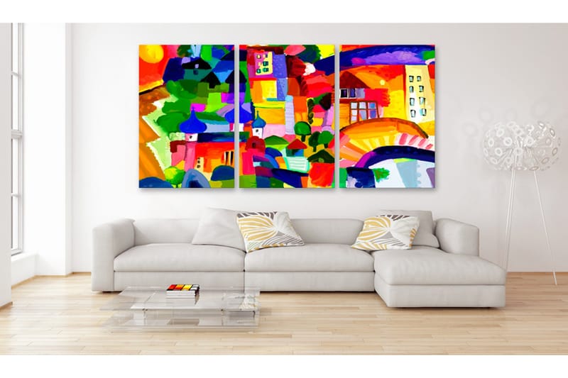 Taulu Colourful Town 120x60, Artgeist sp. z o. o.
