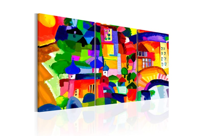 Taulu Colourful Town 120x60 - Artgeist sp. z o. o. - Sisustustuotteet - Taulu & taide - Canvas-taulu