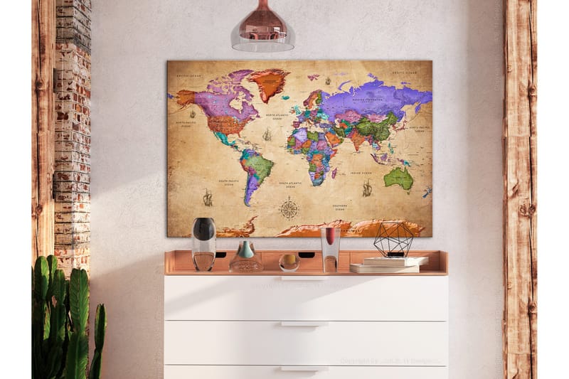 Taulu Colourful Travels (1 Part) Wide 90x60, Artgeist sp. z o. o.