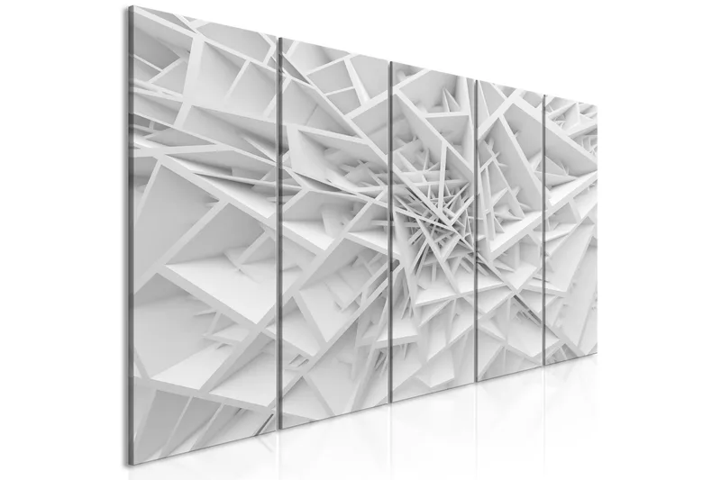Taulu Complicated Geometry 5 Parts Narrow 225x90 - Artgeist sp. z o. o. - Sisustustuotteet - Taulu & taide - Canvas-taulu