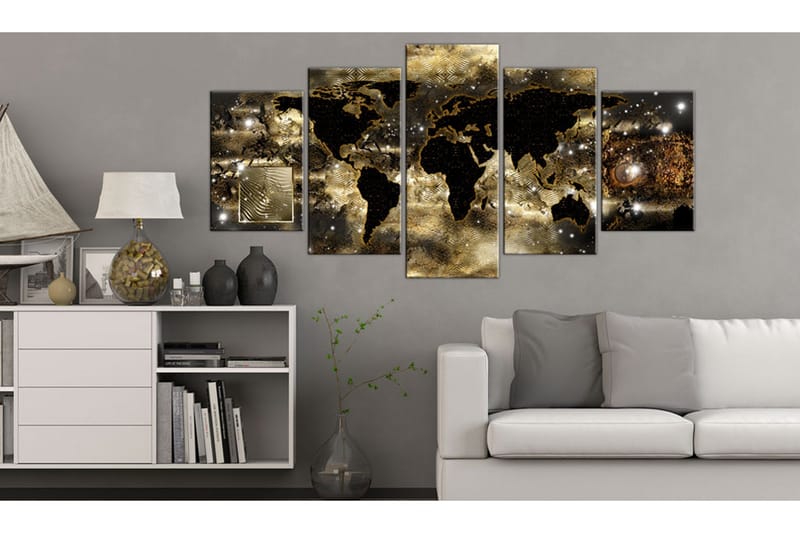 Taulu Continents Of Bronze 100x50 - Artgeist sp. z o. o. - Sisustustuotteet - Taulu & taide - Canvas-taulu