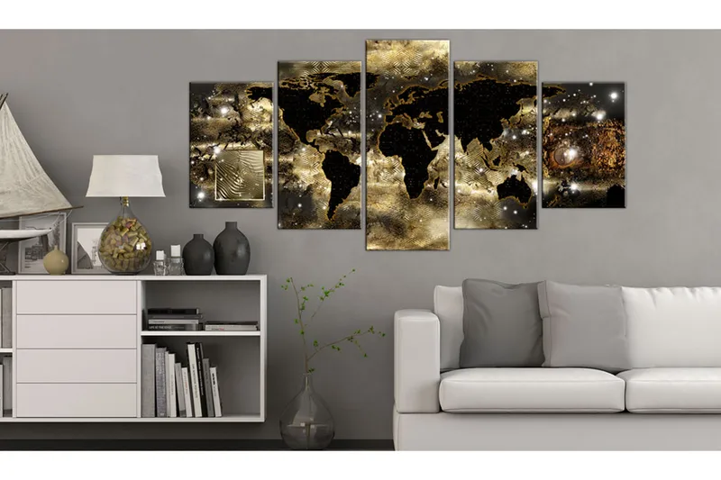 Taulu Continents Of Bronze 200x100 - Artgeist sp. z o. o. - Sisustustuotteet - Taulu & taide - Canvas-taulu