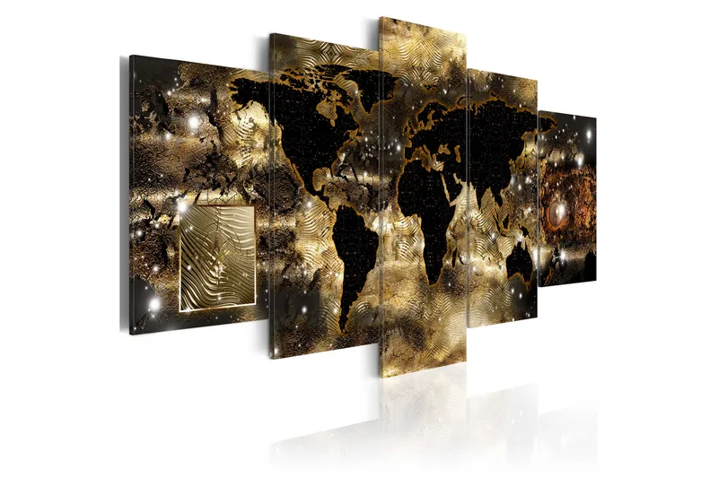Taulu Continents Of Bronze 200x100 - Artgeist sp. z o. o. - Sisustustuotteet - Taulu & taide - Canvas-taulu
