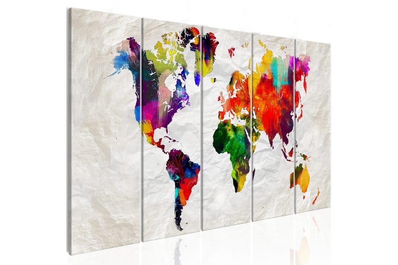 Taulu Crumpled Map 225x90 - Artgeist sp. z o. o. - Sisustustuotteet - Taulu & taide - Canvas-taulu