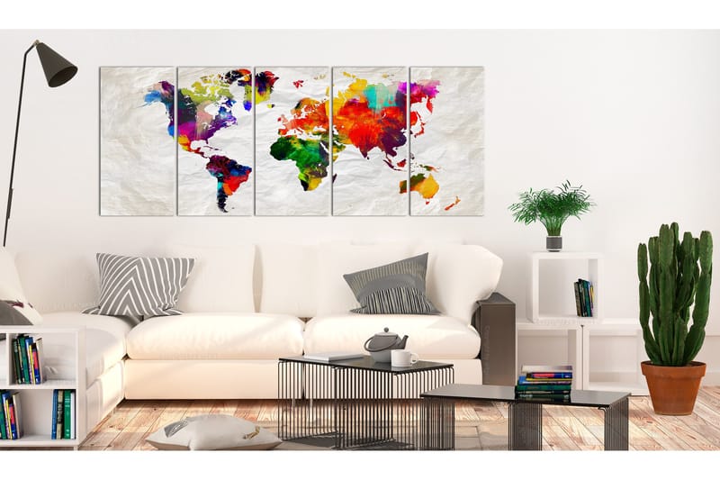 Taulu Crumpled Map 225x90, Artgeist sp. z o. o.