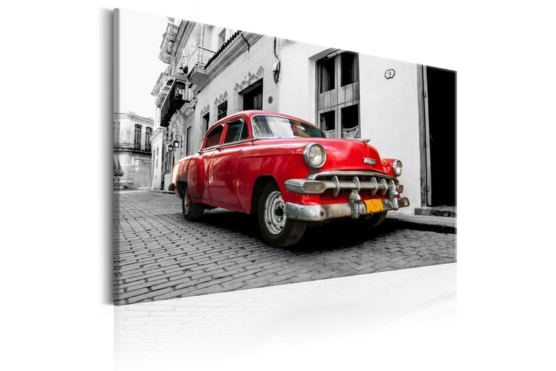 Taulu Cuban Classic Car (Red) 90x60 - Artgeist sp. z o. o. - Sisustustuotteet - Taulu & taide - Canvas-taulu