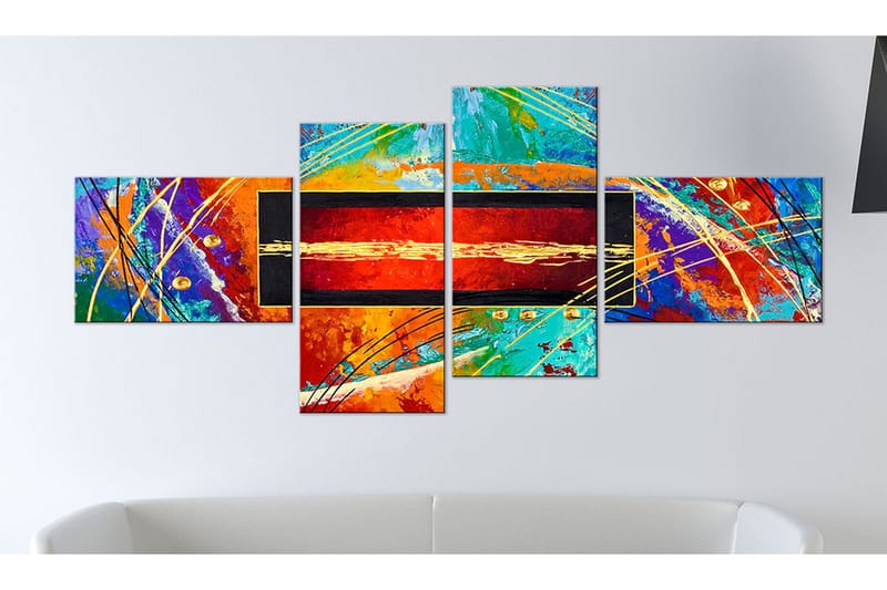 Taulu Dance Of Rainbow 200x90 - Artgeist sp. z o. o. - Sisustustuotteet - Taulu & taide - Canvas-taulu