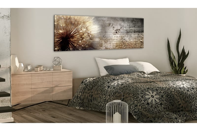 Taulu Dandelion On Concrete 120x40 - Artgeist sp. z o. o. - Sisustustuotteet - Taulu & taide - Canvas-taulu