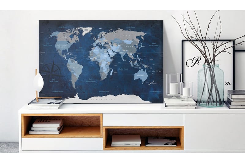 Taulu Dark Blue World 120x80, Artgeist sp. z o. o.