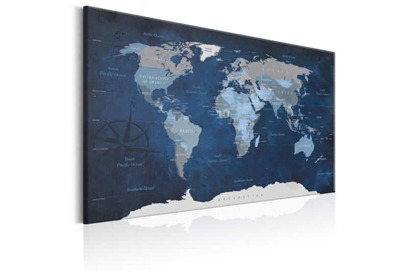 Taulu Dark Blue World 90x60 - Artgeist sp. z o. o. - Sisustustuotteet - Taulu & taide - Canvas-taulu