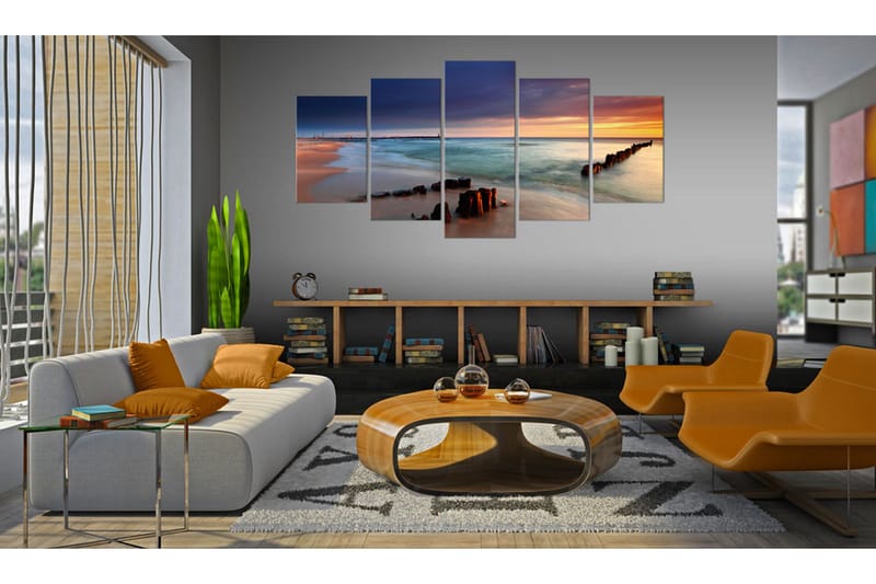 Taulu Dawn By The Sea 200x100 - Artgeist sp. z o. o. - Sisustustuotteet - Taulu & taide - Canvas-taulu