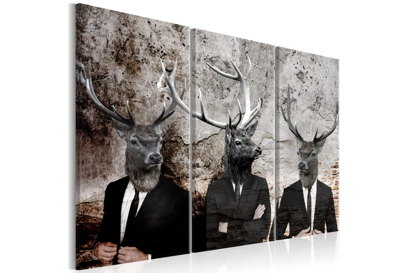 Taulu Deer In Suits 120x80 - Artgeist sp. z o. o. - Sisustustuotteet - Taulu & taide - Canvas-taulu