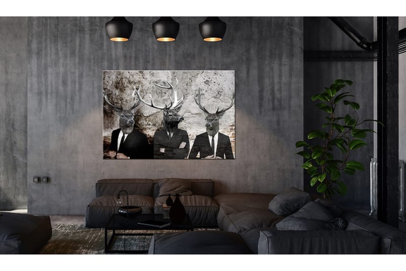 Taulu Deer in Suits 120x80, Artgeist sp. z o. o.