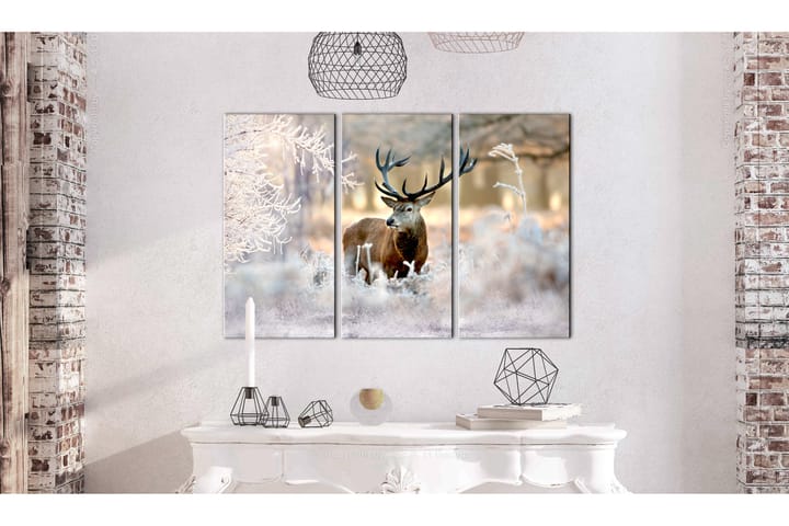 Taulu Deer In The Cold 120x80 - Artgeist sp. z o. o. - Canvas-taulu - Seinäkoristeet