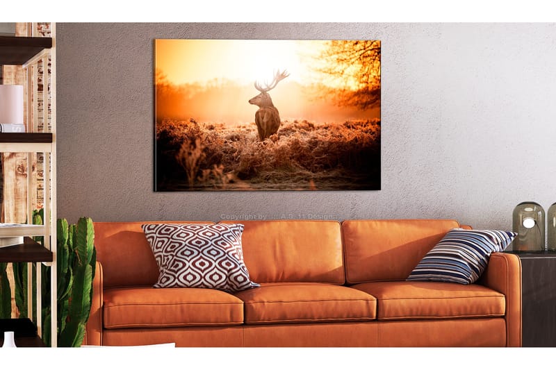 Taulu Deer in the Sun 90x60, Artgeist sp. z o. o.