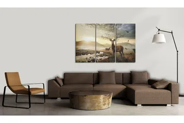 Taulu Deer With A Tree-Like Antlers 120x80 - Artgeist sp. z o. o. - Sisustustuotteet - Taulu & taide - Canvas-taulu