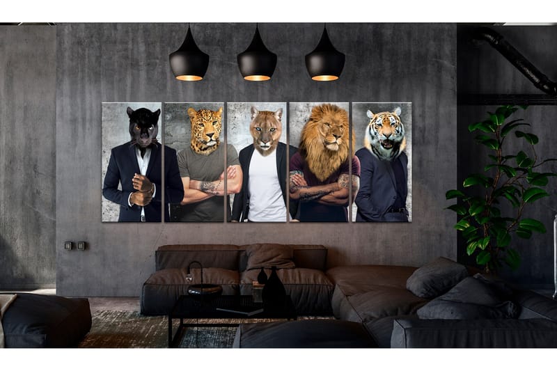 Taulu Different Faces 225x90 - Artgeist sp. z o. o. - Sisustustuotteet - Taulu & taide - Canvas-taulu