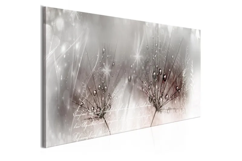 Taulu Drops Of Dew 1 Part Pink Narrow 135x45 - Artgeist sp. z o. o. - Sisustustuotteet - Taulu & taide - Canvas-taulu