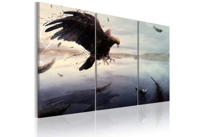 Taulu Eagle Above The Surface Of A Lake 120x80 - Artgeist sp. z o. o. - Sisustustuotteet - Taulu & taide - Canvas-taulu