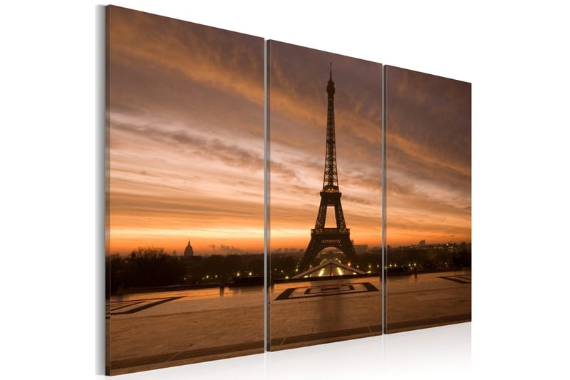 Taulu Eiffel Tower at dusk 90x60, Artgeist sp. z o. o.