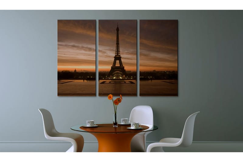 Taulu Eiffel Tower at dusk 90x60 - Artgeist sp. z o. o. - Sisustustuotteet - Taulu & taide - Canvas-taulu