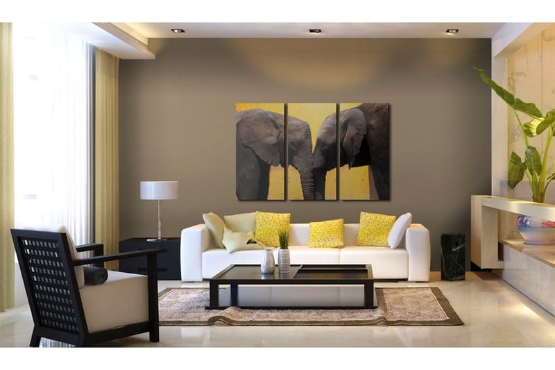 Taulu Elephant Kiss 120x80 - Artgeist sp. z o. o. - Sisustustuotteet - Taulu & taide - Canvas-taulu