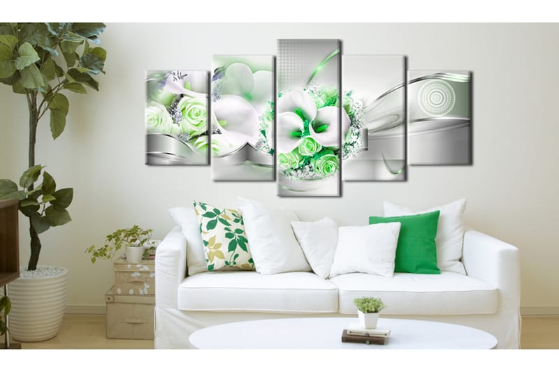 Taulu Emerald Bouquet 200x100 - Artgeist sp. z o. o. - Sisustustuotteet - Taulu & taide - Canvas-taulu