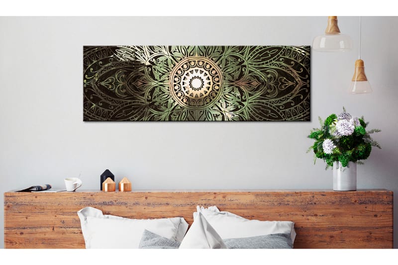 Taulu Emerald Mandala 150x50 - Artgeist sp. z o. o. - Sisustustuotteet - Taulu & taide - Canvas-taulu