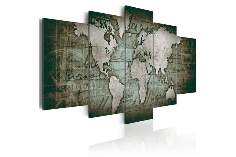 Taulu Emerald Map 100x50 - Artgeist sp. z o. o. - Sisustustuotteet - Taulu & taide - Canvas-taulu
