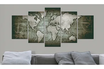 Taulu Emerald Map 200x100 - Artgeist sp. z o. o. - Sisustustuotteet - Taulu & taide - Canvas-taulu