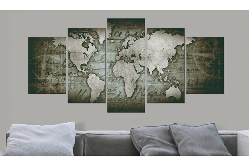 Taulu Emerald Map 200x100 - Artgeist sp. z o. o. - Sisustustuotteet - Taulu & taide - Canvas-taulu