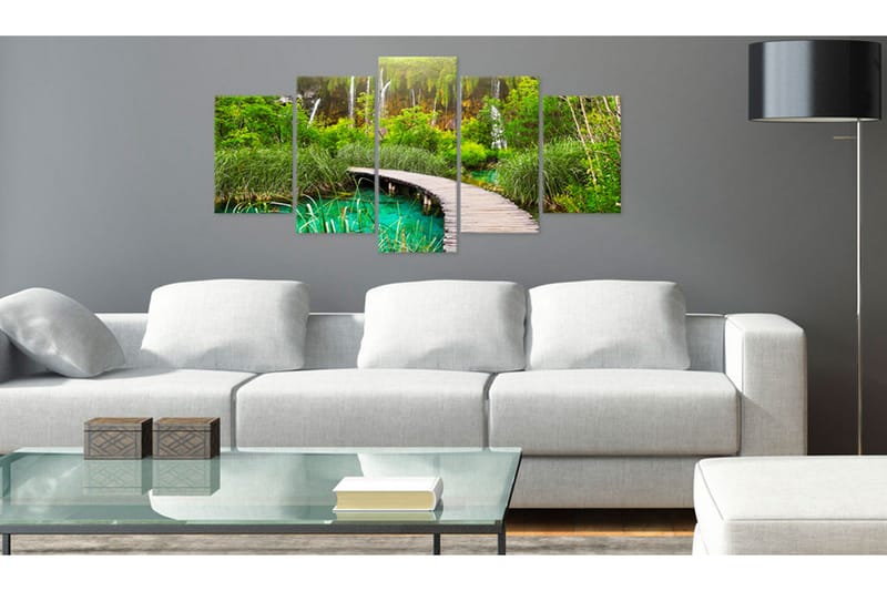 Taulu Emerald Trail 200x100 - Artgeist sp. z o. o. - Sisustustuotteet - Taulu & taide - Canvas-taulu