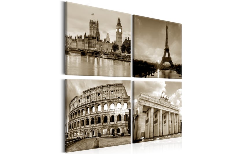 Taulu European Capitals 80x80 - Artgeist sp. z o. o. - Sisustustuotteet - Taulu & taide - Canvas-taulu
